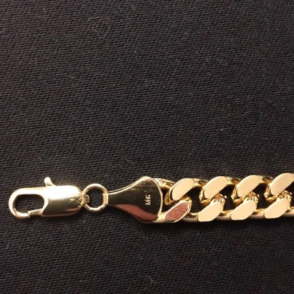 Gold chain 14k stamped Cuban 30in 10mm Box Style - Picture 5 of 5